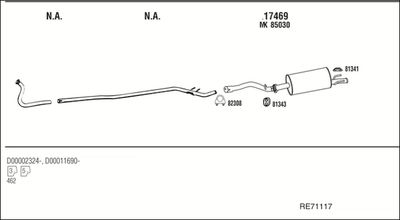 Układ wydechowy WALKER RE71117