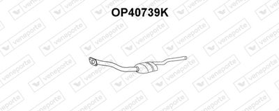 Катализатор VENEPORTE OP40739K для OPEL CALIBRA