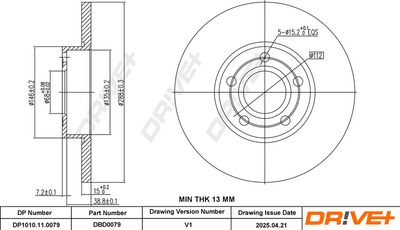 DISC FRANA DR!VE+ DP1010110079 2