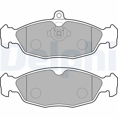 Комплект тормозных колодок, дисковый тормоз LP1755