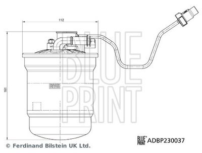 KRAFTSTOFFFILTER BLUE PRINT ADBP230037 2