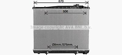 Радиатор, охлаждение двигателя PRASCO DN2464 для NISSAN PATHFINDER