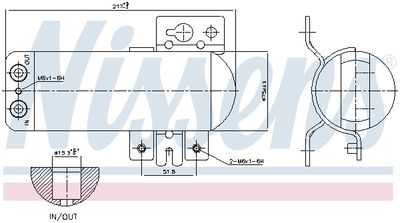 uscator, aer conditionat NISSENS 95746