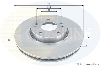 спирачен диск COMLINE ADC1092V