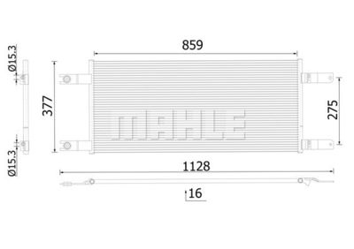 Kondensor, klimatanläggning MAHLE AC 1034 000S