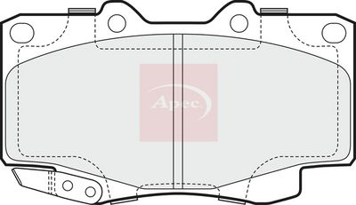 APEC Brake Pad Set, disc brake PAD1600