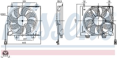 VENTILATOR RADIATOR NISSENS 850125