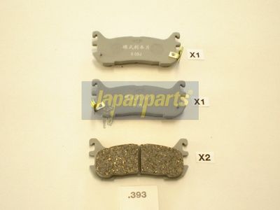 JAPANPARTS Stabdžių trinkelių rinkinys, diskinis stabdys