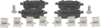 комплект спирачно феродо, дискови спирачки MAPCO 106000