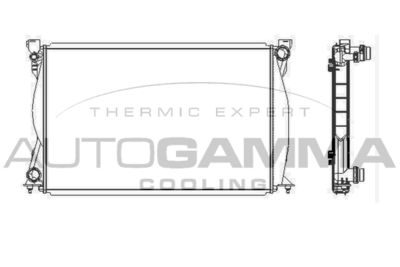 AUTOGAMMA 104029 Радиатор охлаждения двигателя для AUDI A6 C6 (4F2)