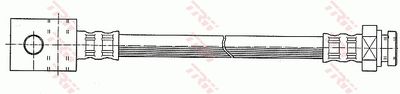 Remleiding/slang flexibel Achter Links/Rechts (lengte 436mm, M10x1/M10x1) past: NISSAN PATROL GR IV, PATROL GR V 2.8D/4.2/4.2D 09.88-