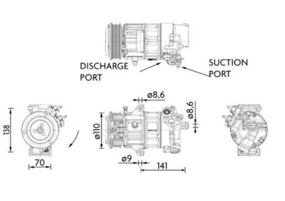 Compressor, air conditioning ACP 1491 000P