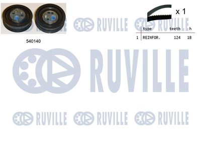 Комплект ремня ГРМ RUVILLE 550227 для AUDI COUPE