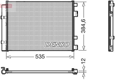 Конденсатор, кондиционер DENSO DCN41020 для HYUNDAI i20