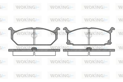 Комплект тормозных колодок, дисковый тормоз WOKING P2583.00 для GEO METRO