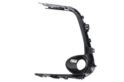 Voorbumper afdekking Voor Rechts (met mistlampgaten, plastic, chroom/zwart) past: TOYOTA COROLLA SDN E21 03.19-05.22