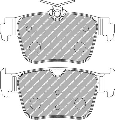 комплект спирачно феродо, дискови спирачки FERODO RACING FCP5357H
