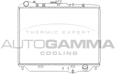 AUTOGAMMA 102127 Радиатор охлаждения двигателя  для OPEL CAMPO (Опель Кампо)