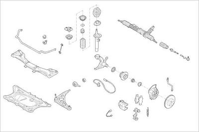 RADAUFHäNGUNG DELPHI OEBMW000014776F