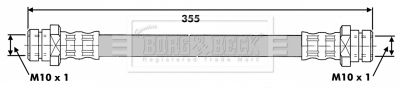 Тормозной шланг BORG & BECK BBH6333 для MITSUBISHI L300