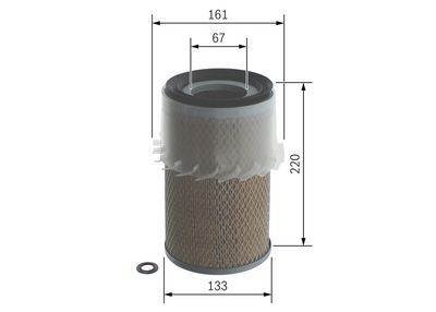 LUFTFILTER BOSCH 1457433048 4