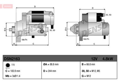 Demaror DENSO DSN2163
