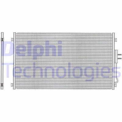 DELPHI TSP0225507 Радиатор кондиционера для CHRYSLER VOYAGER IV (RG, RS)