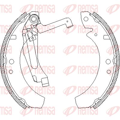 Комплект тормозных колодок REMSA 4691.00 для VW DERBY