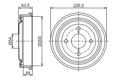 BREMSTROMMEL BOSCH 0986477273 4