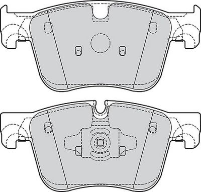 BREMSBELAGSATZ SCHEIBENBREMSE VALEO 601722 1