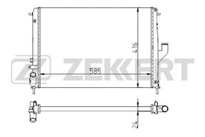 ZEKKERT MK-1083 Крышка радиатора  для LADA LARGUS (Лада Ларгус)