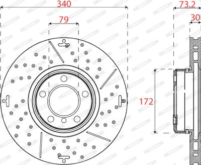 DISC FRANA FERODO DDF2614VC1 1