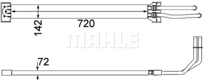 Oljekylare, styrning MAHLE CLC 109 000P