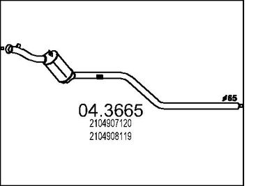 Katalizator MTS 04.3665