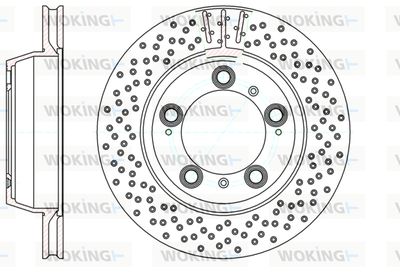 WOKING D61146.10 Тормозные диски для IVECO TRAKKER AD 380T45, AT 380T45