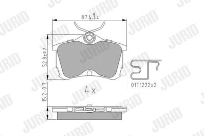 Brake Pad Set, disc brake 572478J