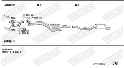 Изпускателна система WALKER BWH11299