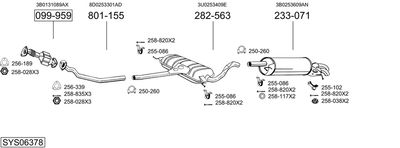 SISTEM DE ESAPAMENT BOSAL SYS06378