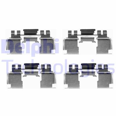 Комплектующие, колодки дискового тормоза DELPHI LX0389 для HONDA INTEGRA