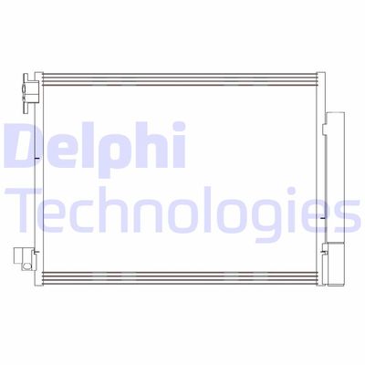 DELPHI CF20415 Радиатор кондиционера  для SMART FORTWO (Смарт Фортwо)