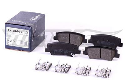 Sada brzdových destiček, kotoučová brzda TOMEX Brakes 60-26