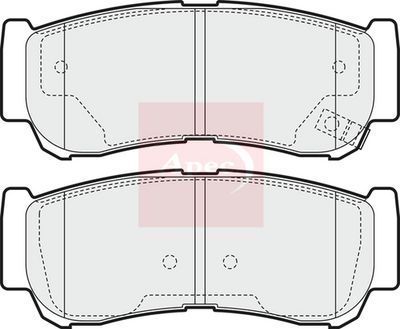 APEC Brake Pad Set, disc brake PAD1568