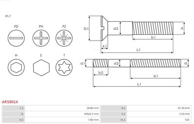 Repair Set, alternator ARS9014