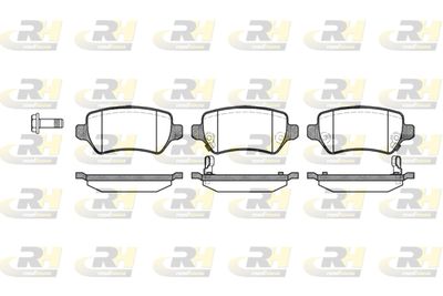 Комплект тормозных колодок, дисковый тормоз ROADHOUSE 2957.02 для CHEVROLET ASTRA