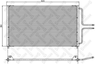 Конденсатор, кондиционер STELLOX 10-45050-SX для RENAULT ESPACE