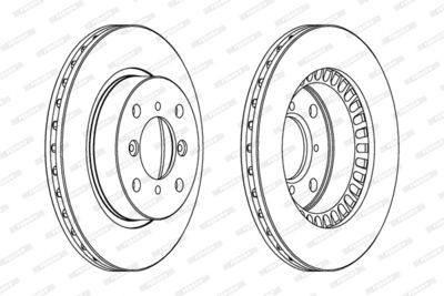 Bromsskiva FERODO DDF978
