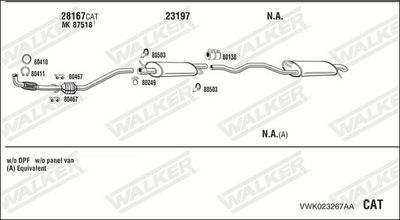 SISTEM DE ESAPAMENT WALKER VWK023267AA