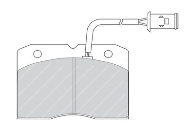 Комплект тормозных колодок, дисковый тормоз FVR655