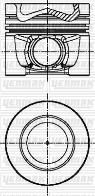 YENMAK 31-04341-000 Поршень  для AUDI A5 (Ауди А5)