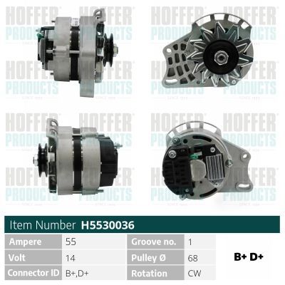 Генератор HOFFER H5530036 для FIAT CINQUECENTO